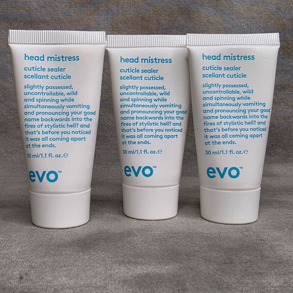 (X3) Evo Head Mistress Cuticle Sealer 1.1 fl oz Travel Size Sealed